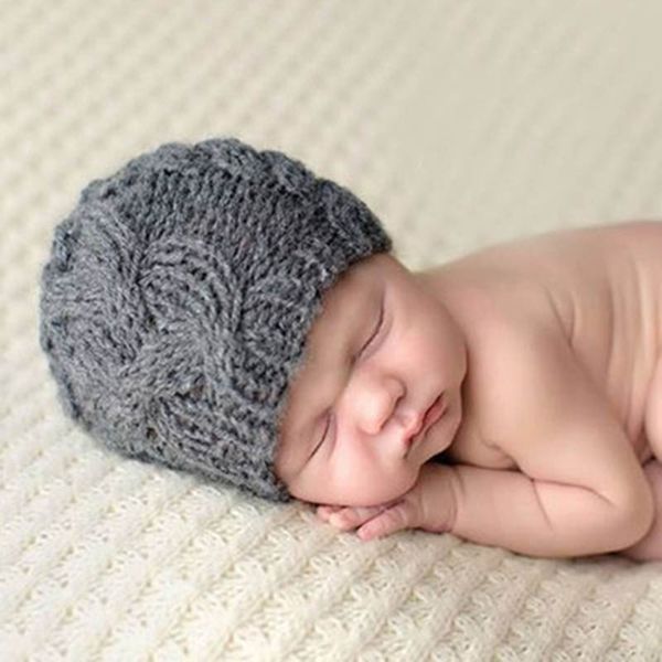 

baby wool hat winter solid color warm earmuffs baby twist braided head cap knit hat shooting pgraphy accessories f31