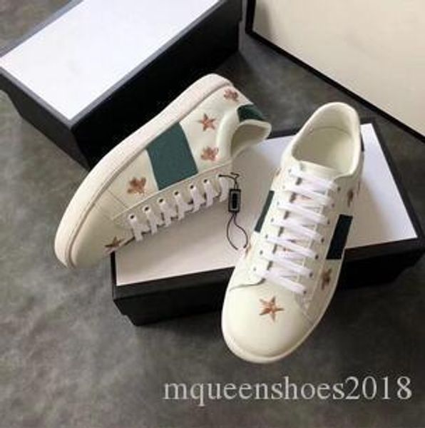 

женщины повседневная обувь низкий топ роскошные дизайнерские кожаные кроссовки с цветочными тренерами скидка змея тигр мужская обувь на плос, Black