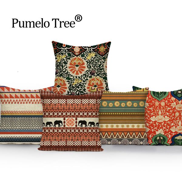 

indian boho pillow cover outdoor cushions throw pillows linen geometric cover decorative custom cover cushion