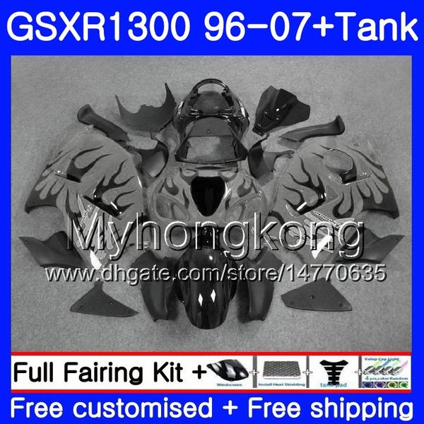 

1set for suzuki hayabusa gsxr-1300 03 04 05 2006 2007 333hm.275 gsxr1300 96 gsxr 1300 2002 2003 2004 2005 06 07 fairing +tank silver grey
