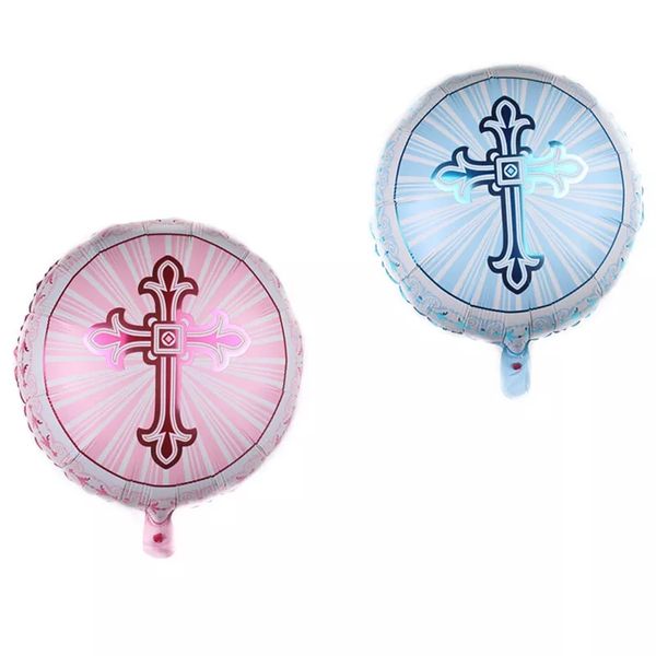 

45x45 easter cross round balloons inflatable helium pentecost jesus cross easter decoration balloons air ballons