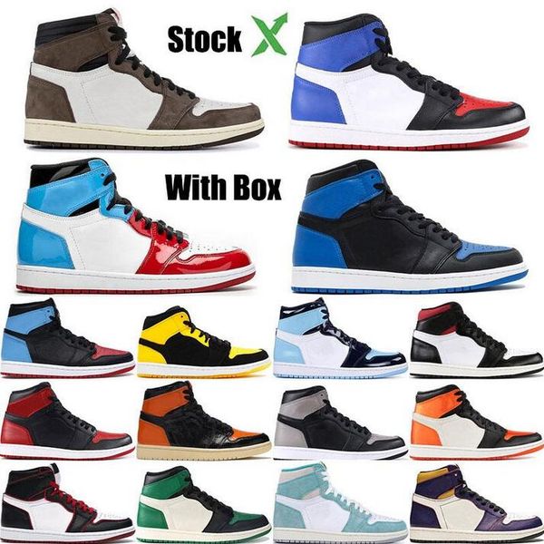 

1 high og travis scotts basketball shoes spiderman 1s 3 mens homage royal blue sports shoe unc women designer sneakers
