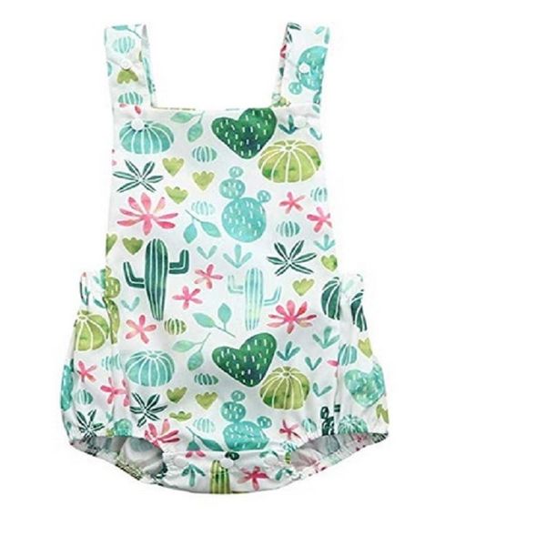 

fashion flora print toddler baby girls summer cute romper sleeveless flowers pattern backless belt jumpsuits romper baby out clothes a4022, Blue
