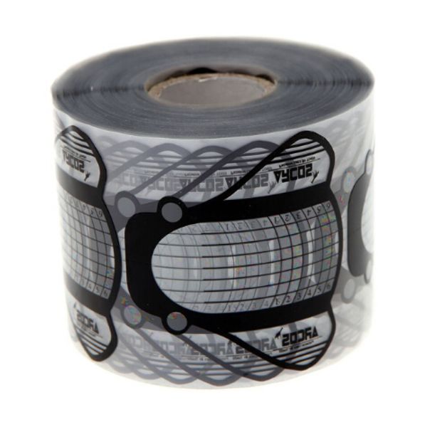 

500pcs/roll nail form sticker professional uv gel nail art tip extension guide tools for salon nails care transparent + black