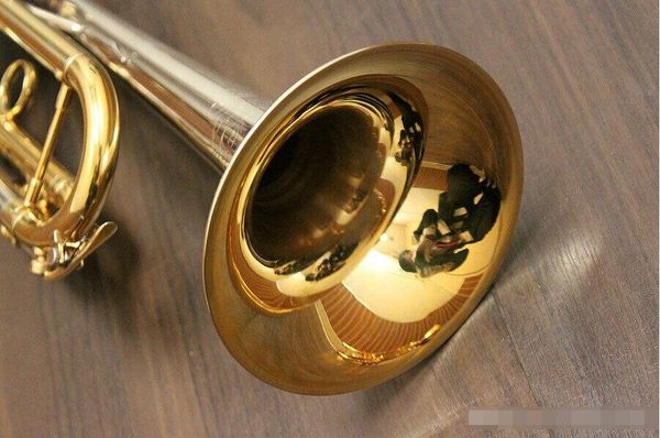 

new trumpet pro king 2070sgx trumpet b flat musical instruments+blue case
