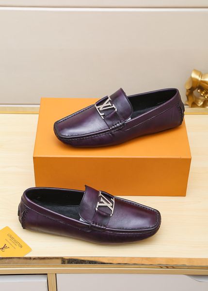 

new style luxury men's casual shoes formal shoes three fashion design brands classic retro colors suitable for many occasions ndt, Black