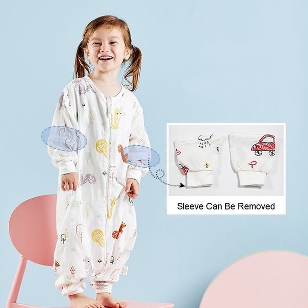 

sleeping bag baby muslin cotton infantil summer cartoon for toddler sleep sack kids slaapzak bed soft children pajamas jumpsuit