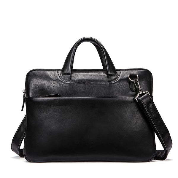 

men briefcases genuine leather shoulder bags black handbags business bag men for document male briefcases leather lapbag