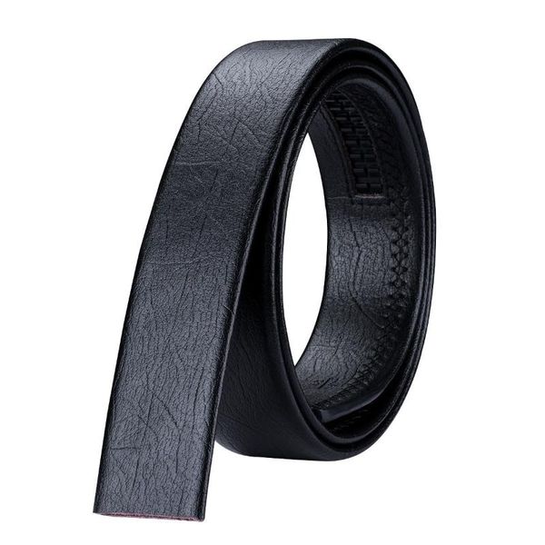 

35mm wide replacement belt for automatic buckle cow genuine leather belt without buckle business black, Black;brown