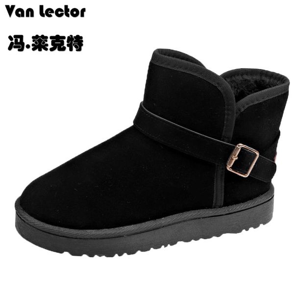 

women shoes ankle botas platforms female girl fur boots furry snow boots winter shoes botas mujer invierno 2019 chaussures femme, Black