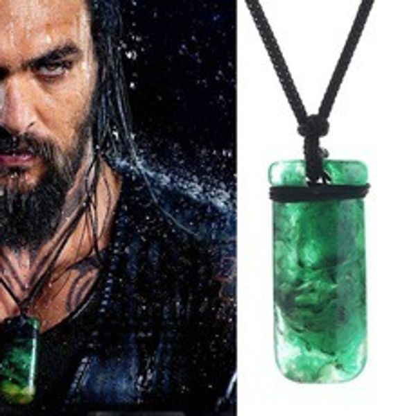 

movie aquaman pendant necklaces aquaman arthur curry necklace men choker rope chain accessories cosplay, Silver