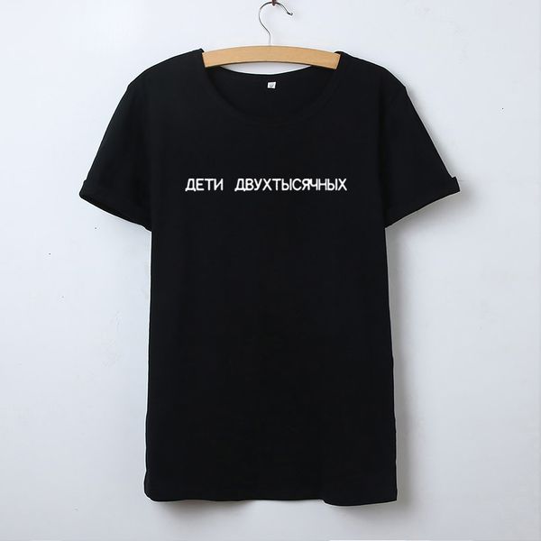 

для женщин дизайнер топы женские рубашки россии письмо женщины crew neck женщин футболки хлопок hipster рубашка femme белый черный camisetas, White