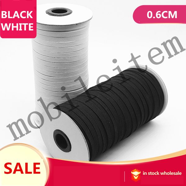 

braided elastic 91m/roll wholesale supply of fine elastic band 0.6cm width elastic band 2020 used to make masks 0401, Pink;blue