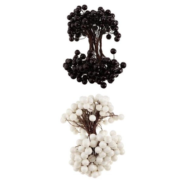 

artificial blueberries branch, fake foam berries diy craft supplies tabledesk decor office shop display, set of 200