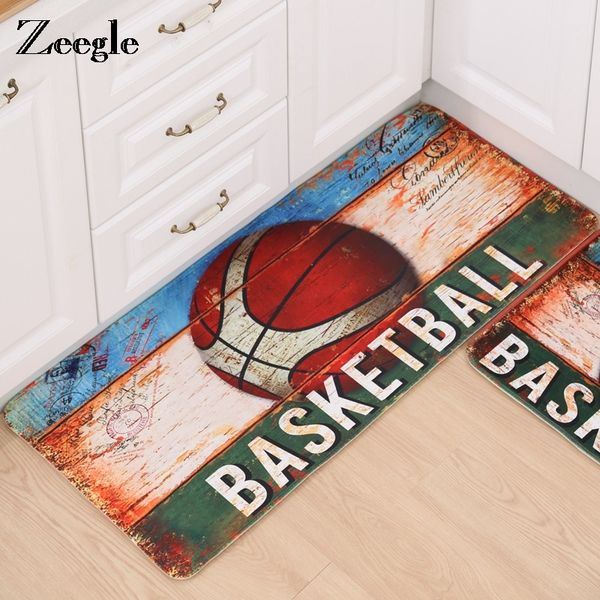 

zeegle kitchen carpet non-slip doormats microfiber bath mats carpet for living room bedroom rug flannel bathroom mats