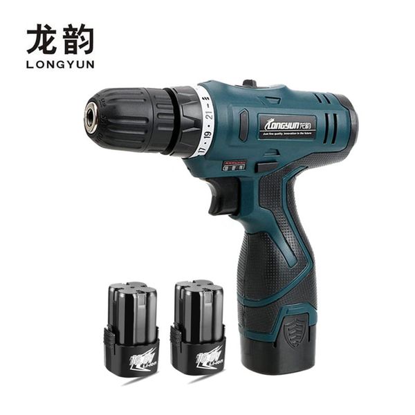 

16.8v electric drill with extra lithium battery electric screwdriver torque drill charger cordless home diy power tools