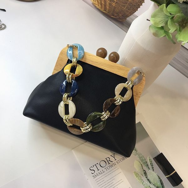 

abzc-acrylic box bag bucket bag for women acrylic clip evening ins chain luxury women handbag banquet party purse shoulder b