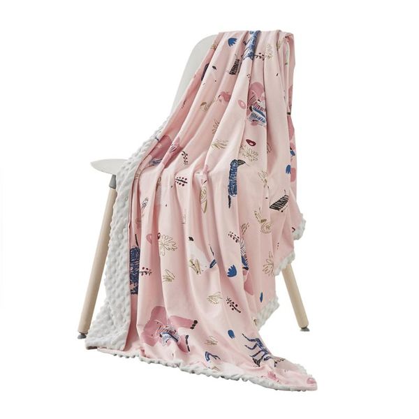 

158 x100cm baby blanket cotton plush newborn blankets soft stroller swaddling blankets kids inbakeren stuff for toddler bedding