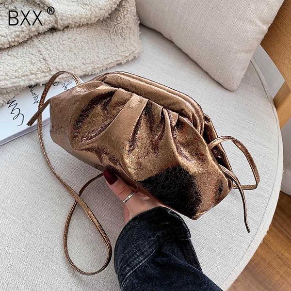 

bxx] solid color pu leather crossbody bags for women 2020 lady shoulder messenger bag female handbags elegant clutch hj211