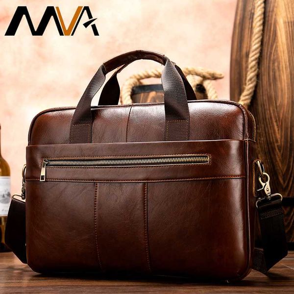 

man briefcase leather lapbag genuine leather men briefcase fashion shoulder messenger bags office handbag 14inch lap8523