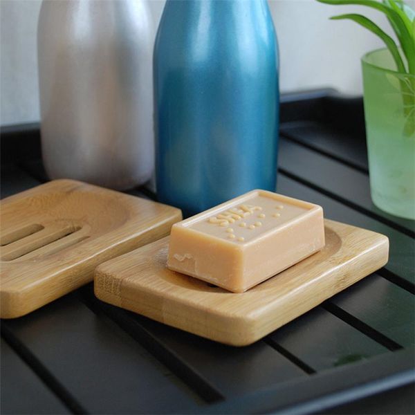 

home soap tray holder natural bamboo wooden soaps dish box case container wash shower storage stand