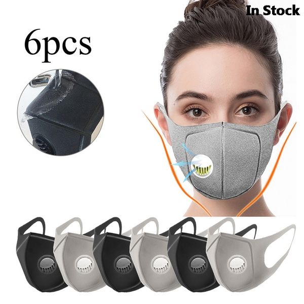 

dust mask pm2.5 activated carbon filter face mouth masks reusable cover anti fog haze respirator men women fast shipping
