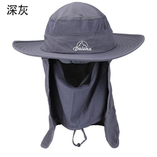

outdoor sports hat foldable fisherman hat sun men women uv-protection sunshade cap quick dry, Black;white