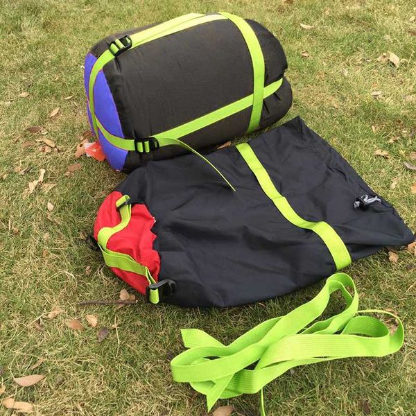 

47*36cm red / blue waterproof compression stuff sack sleeping bag cover pouch for outdoor hiking