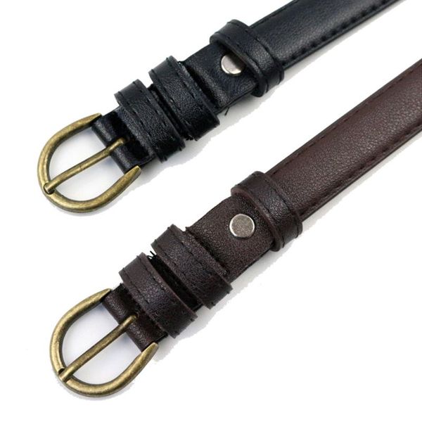 

women retro small fresh simple wild belts new ladies jeans shirt decoration belt c6ud, Black;brown