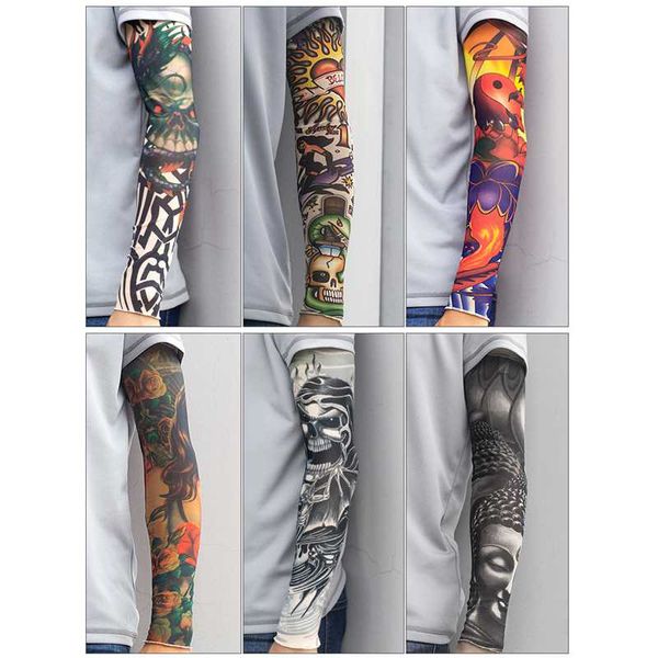 

1 mtb bike bicycle sleeves uv protection cuff sleeves arm sleeve ice cycling arm warmers summer cycling golf, Black;gray