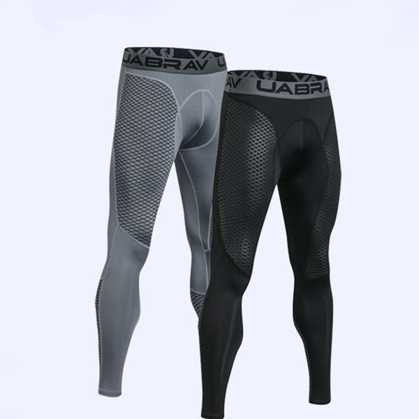 

bodybuilding tights pants men running compression sweatpant outdoor elastic jogging leggings gym fitness trousers training pants, Black;blue