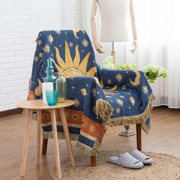 

130*180cm european throw blanket sofa decorative slipcover travel plaid non-slip stitching blankets