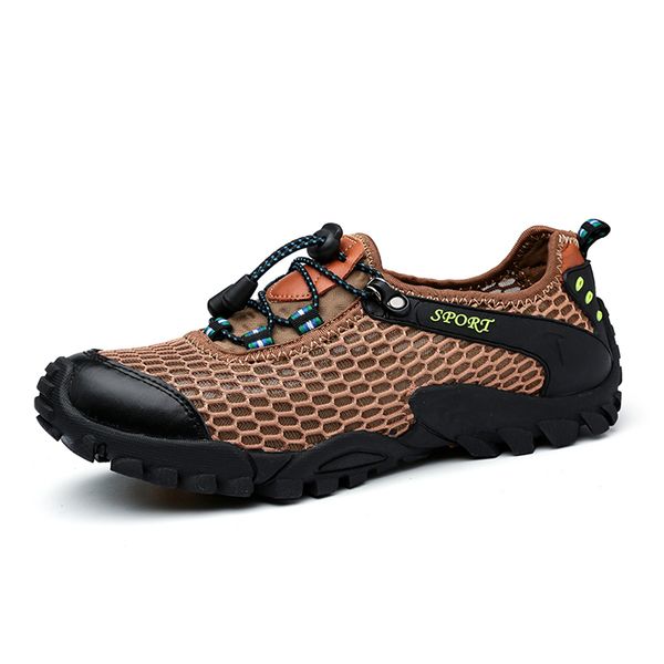 

summer men hiking shoes breathable mesh outdoor men sneakers climbing men sport shoes quick-dry water shoes mountaineering