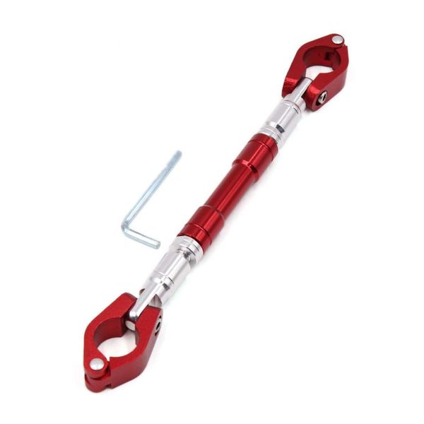 

uxcell red metal motorcycle adjustable cross bar steering wheel strength lever