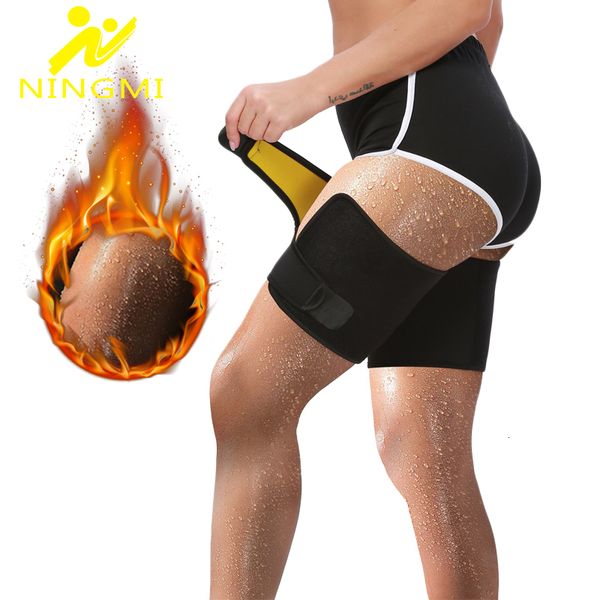 

shaper ningmi 1 pair thigh slim leg warmer men women neoprene belt wrap shapewear legs slimmer body shaper sport trimmer trainer