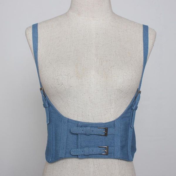 

z-zoux women cummerbund denim wide belt retro simple elastic waistband all match wide waist belt fashion corset jean cummerbund, Black;brown