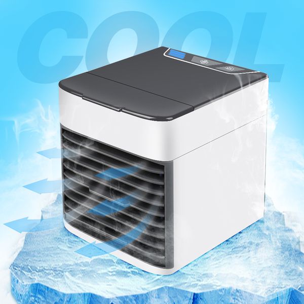 

usb mini portable air conditioner conditioning humidifier purifier light deskair cooling fan air cooler fan for office home