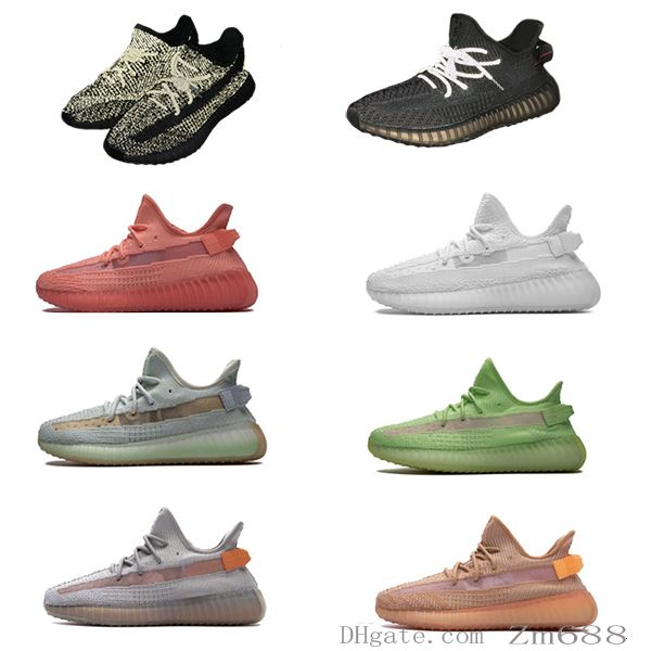 

2019 new zebra all white designer sneakers men women static refective triple black clay true form gid pink gid glow running shoes