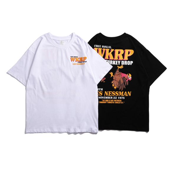 

famous trend men women t-shirts casual cotton short sleeve blouse outdoor indoor leisure cool clothing hip hop classic roundneck tees, White;black
