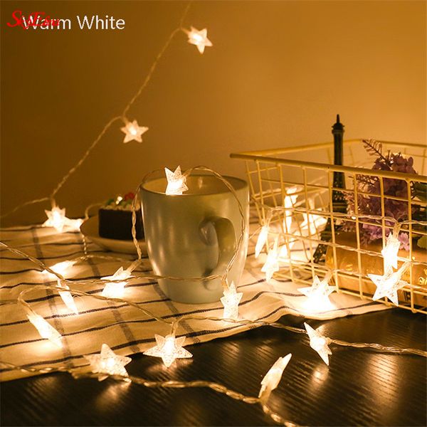 

1.5m 10led garland star shaped string lights christmas led lights decoration for wedding holiday party new year light 6z mm253