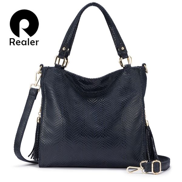 

realer women handbag shoulder bag female crossbody bags for women 2019 luxury handbag with handle for ladies tassel tote bag t200102