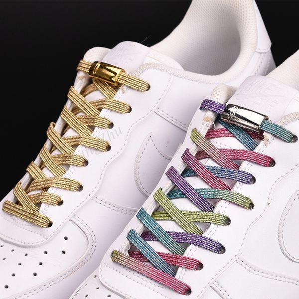 

new magnetic shoelaces elastic locking shoelace special creative no tie shoes lace kids sneakers laces strings, White;pink
