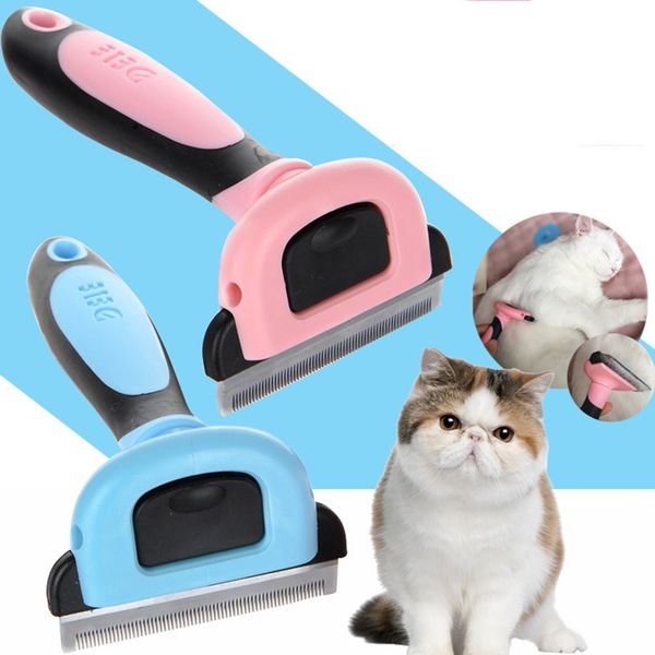 

detachable pet furmins hair removal comb dog short medium hair brush handle beauty brush accessories comb for cats grooming tool