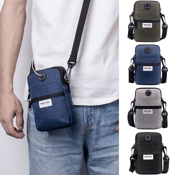 

xiniu men diagonal mini shoulder multi-function mobile phone bag outdoor sports bag bolsa de ombro das mulheres#40