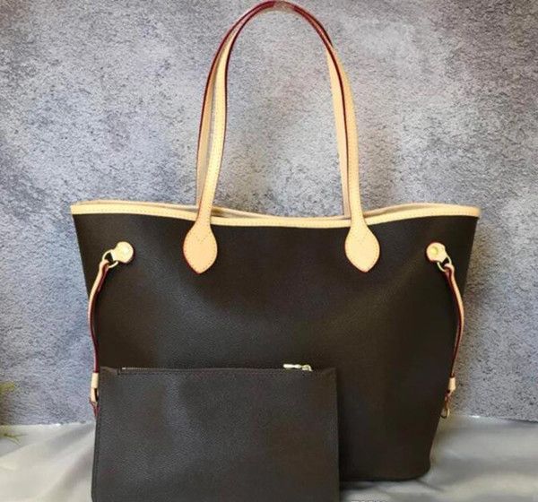 

2019 new women leather handbags female mother package bag hand mother bill of lading shoulder bag women bag+small bag n51106 m40157