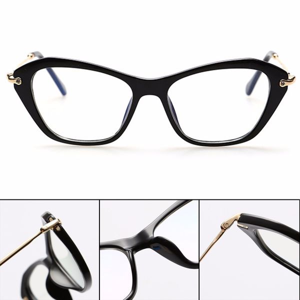 

wholesale- women fashion cat eye clear lens ladies eye glasses 2017, Silver