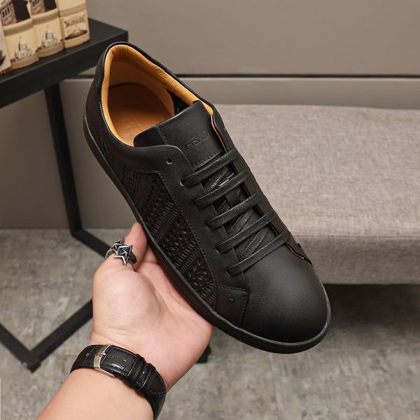 

лето 2020 новая классическая удобная роскошная мужская обувь модный дизайнер высокое качество мода классическая повседневная спортивная обув, Black