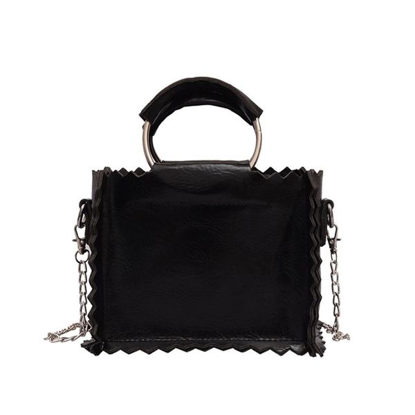 

women's bag shoulder messenger corrugated bag 2020 new fashion leather stylish wild simple personality solid color h1
