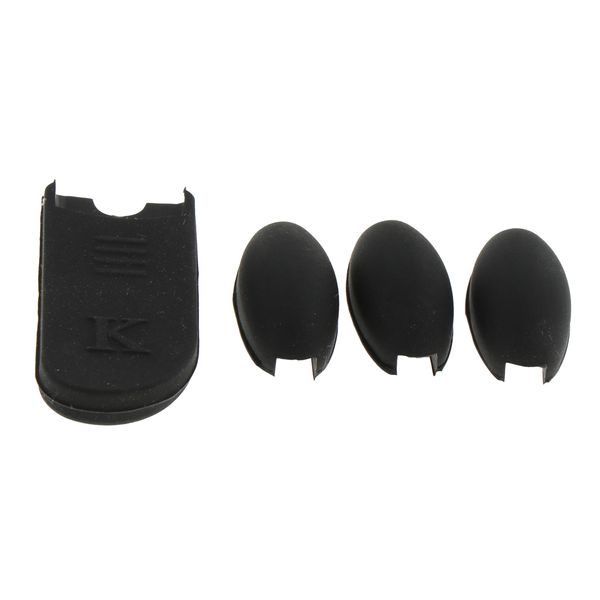 

1 saxophone thumb rest cushion, 3 rubber palm key risers for marching band