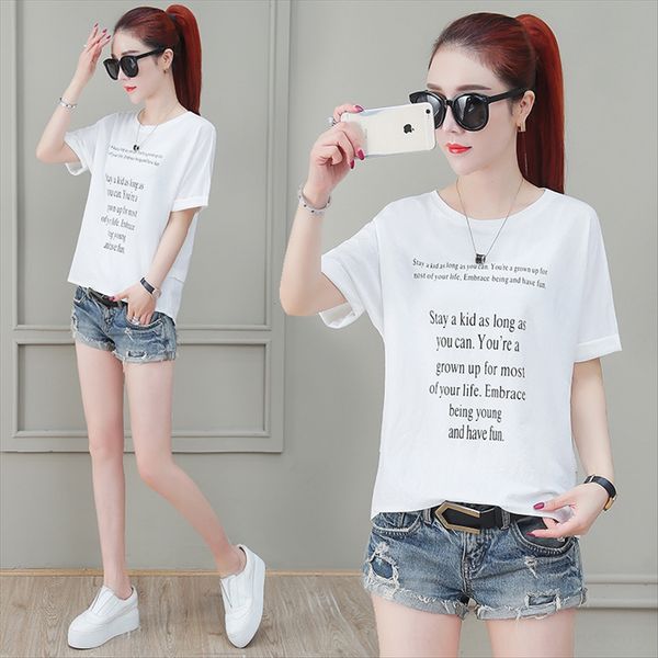 

backless t-shirt female 2020 summer loose lace stitching western-style base shirt short-sleeved vest lace vest with ins fashion, White